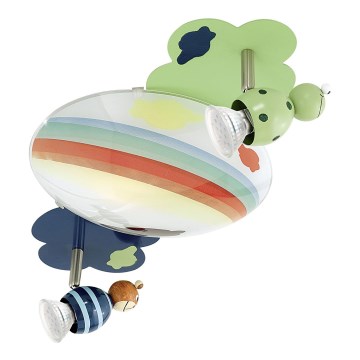 EGLO 93141 - LED Children spotlight TAYA 1 1xE27/60W + 2xGU10-LED /3W