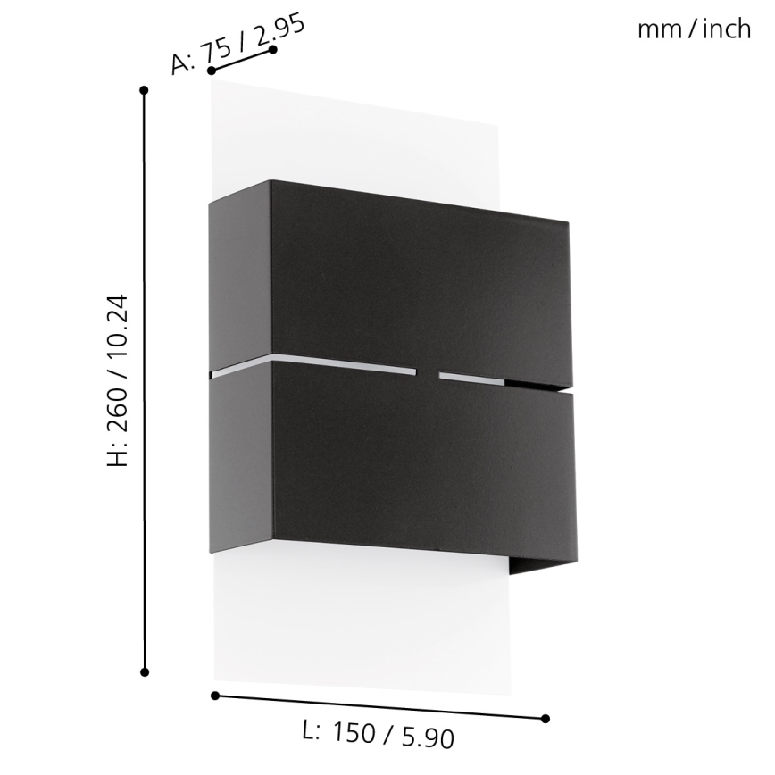 Eglo - LED outdoor lighting 2xLED/2,5W/230V IP44
