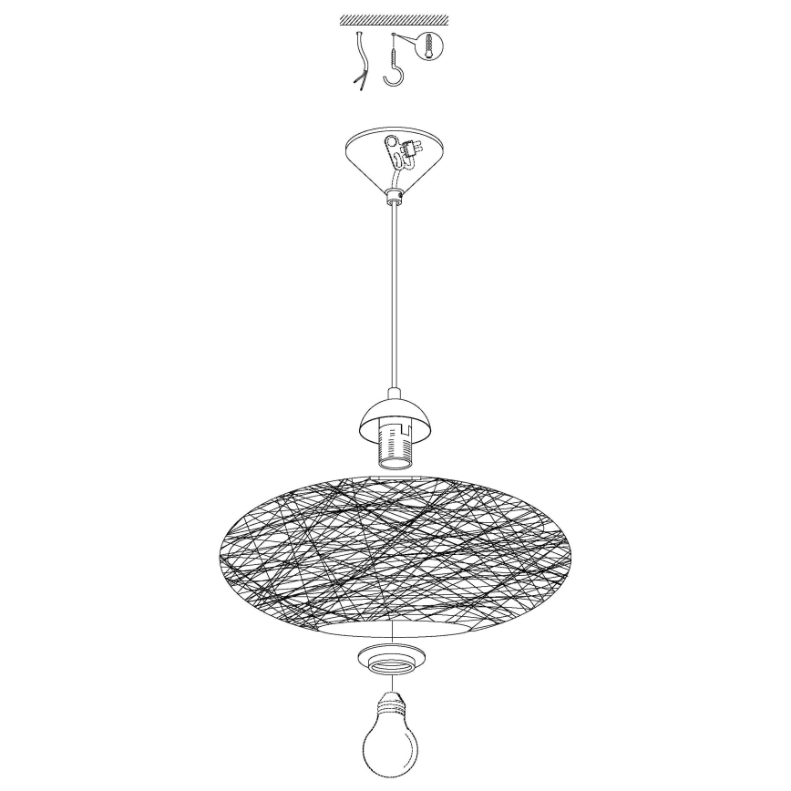 Eglo - Pendant light  1xE27/60W/230V