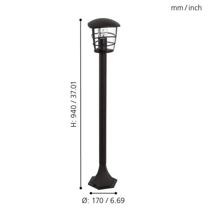 Eglo - LED Outdoor lamp E27/8,5W/230V IP44