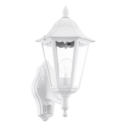 Eglo - Outdoor wall light with a sensor 1xE27/60W/230V IP44