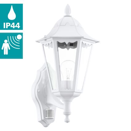 Eglo - Outdoor wall light with a sensor 1xE27/60W/230V IP44