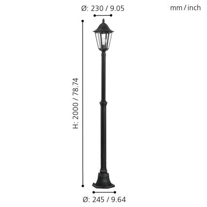 EGLO - Outdoor light 1xE27/60W IP44