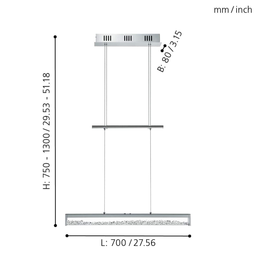 Eglo - LED dimmable light LED/24W/230V