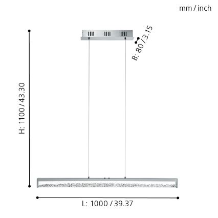 Eglo - LED dimming light  LED/32W/230V