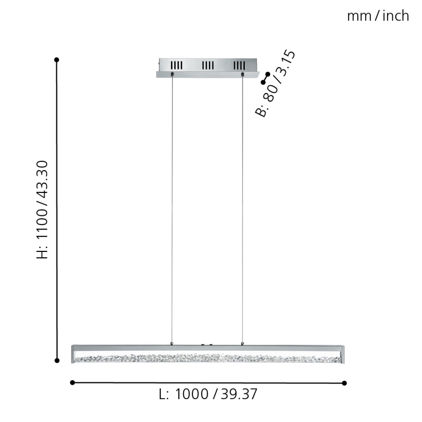 Eglo - LED dimming light  LED/32W/230V