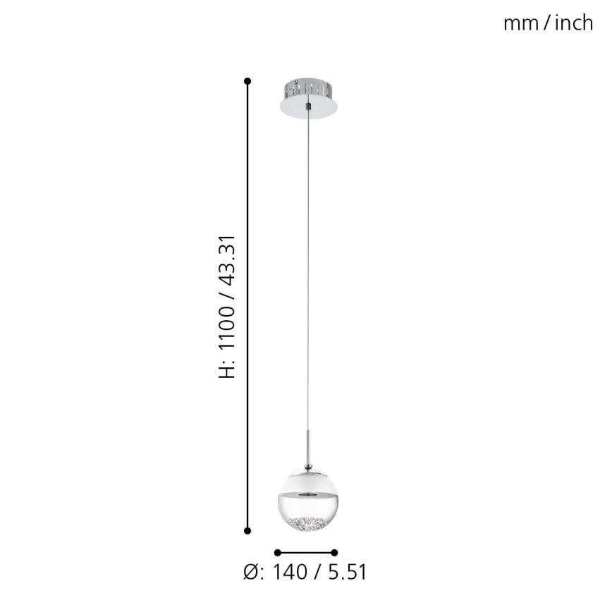 Eglo - LED pendant light LED/5W/230V