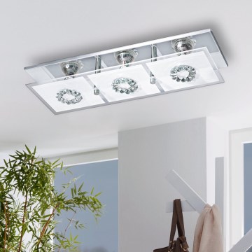 Eglo 93782 - LED ceiling light RONCATO 3xGU10/3W/230V