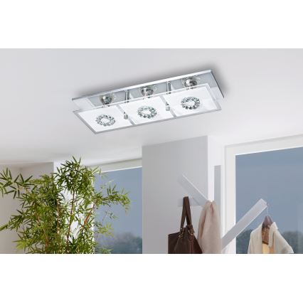 Eglo 93782 - LED ceiling light RONCATO 3xGU10/3W/230V