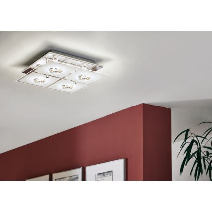 Eglo 93783 - LED ceiling light RONCATO 4xGU10/3W/230V