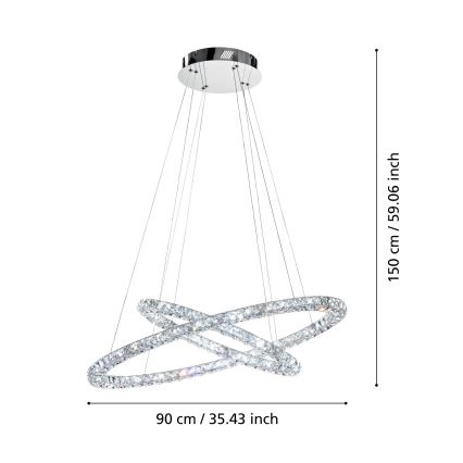 Eglo - LED Chandelier on a string LED/56,1W/230V