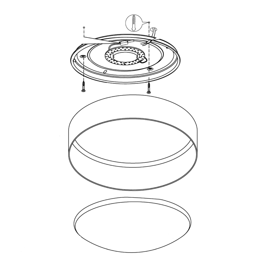 Eglo - LED Ceiling Light LED/12W/230V