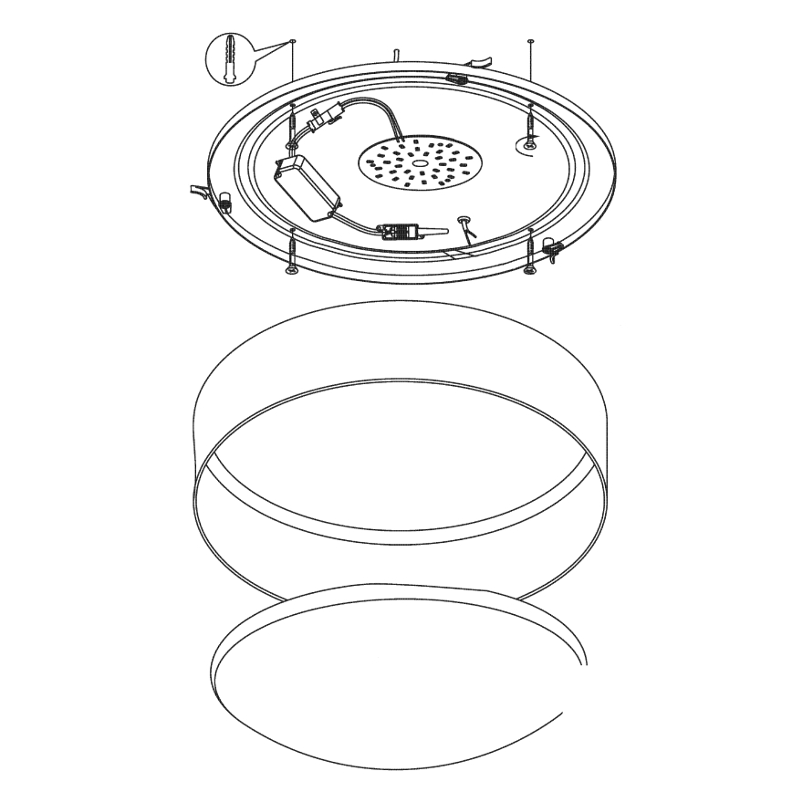 Eglo - LED Ceiling Light LED/24W/230V