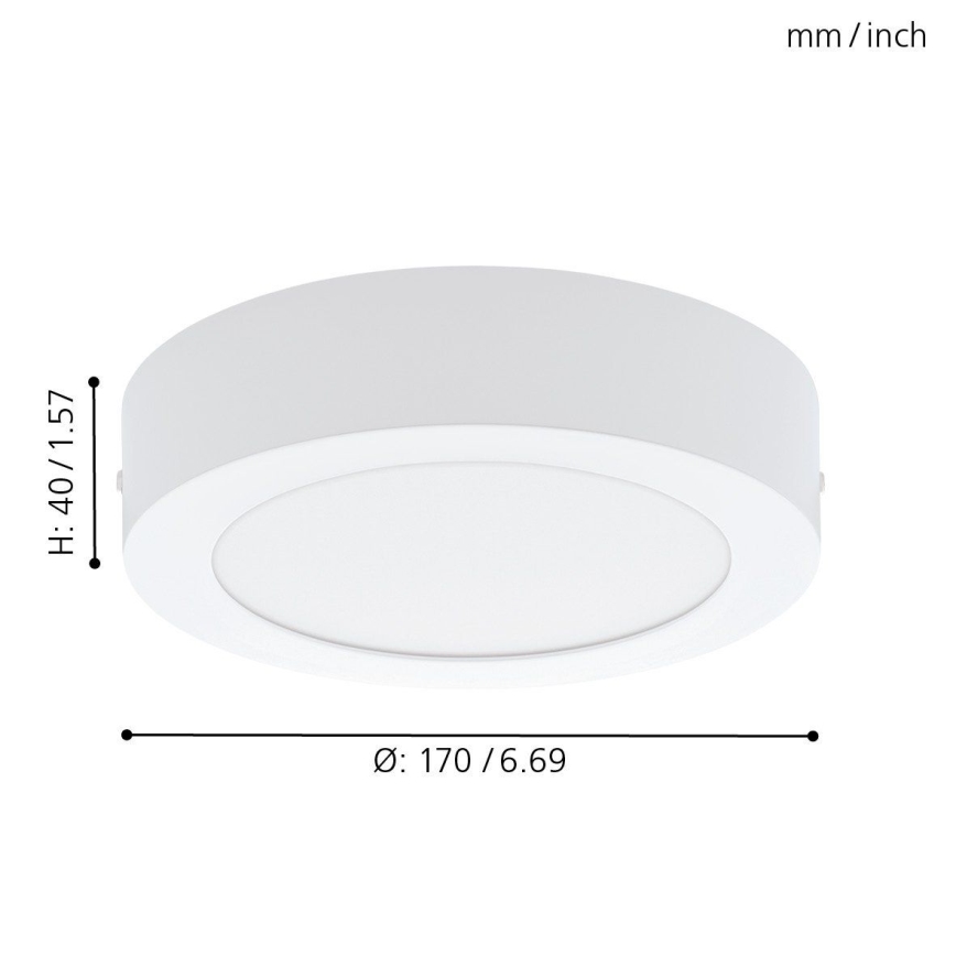 Eglo 94072 - LED Ceiling light FUEVA 1 LED/10,89W/230V