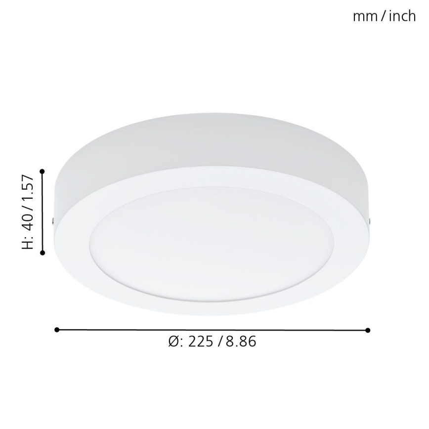 Eglo 94075 - LED ceiling light FUEVA 1 LED/16.47W/230V