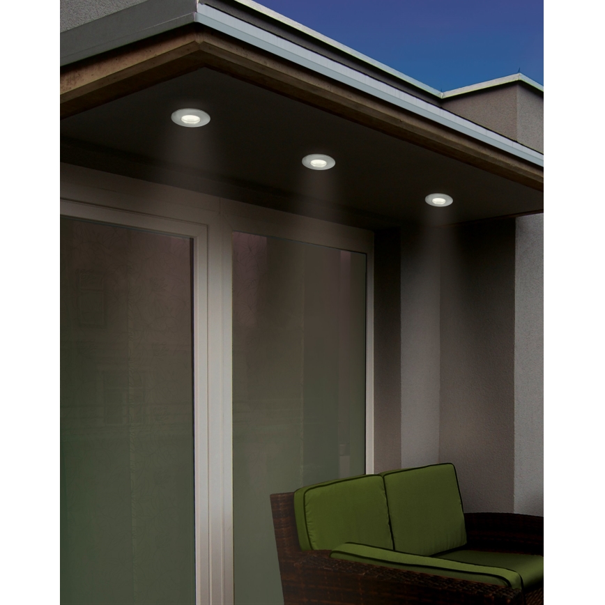 Eglo - LED Bathroom recessed light 1xGU10/5W/230V IP65