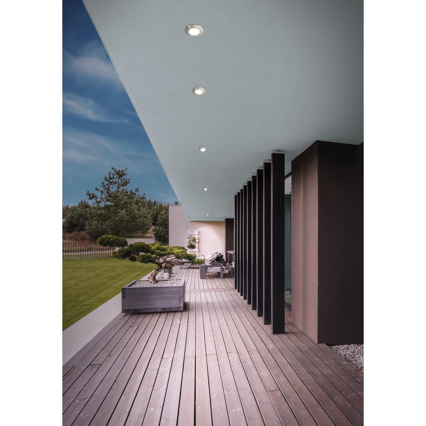 Eglo - LED Bathroom recessed light 1xGU10/5W/230V IP65