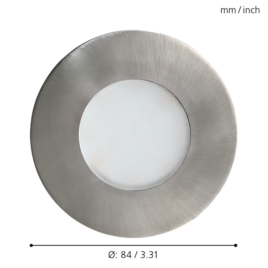 Eglo - LED Bathroom recessed light 1xGU10/5W/230V IP65