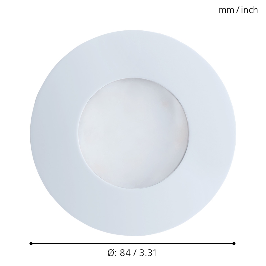Eglo - LED recessed bathroom light 1xGU10/5W/230V IP65