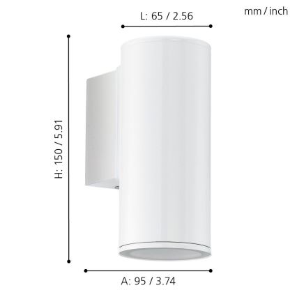 Eglo - LED Outdoor lighting 1xGU10/3W/230V IP44