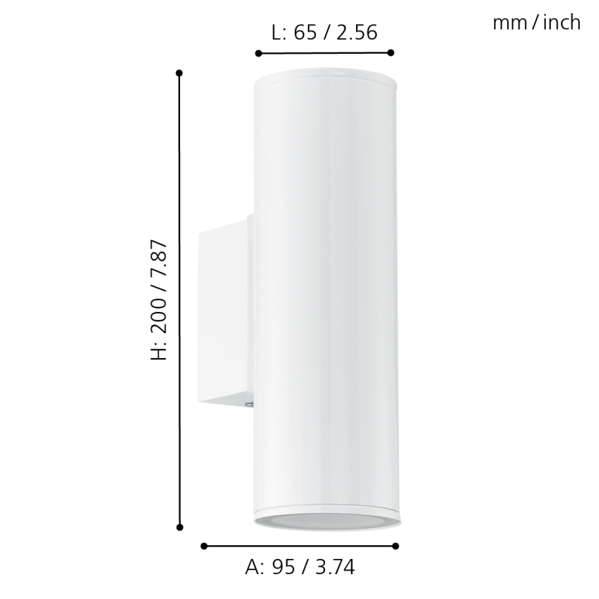 Eglo - LED Outdoor lighting 2xGU10/3W/230V IP44