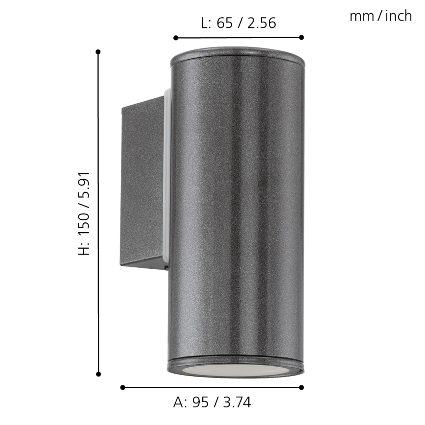 Eglo - LED Outdoor lighting 1xGU10/3W/230V IP44