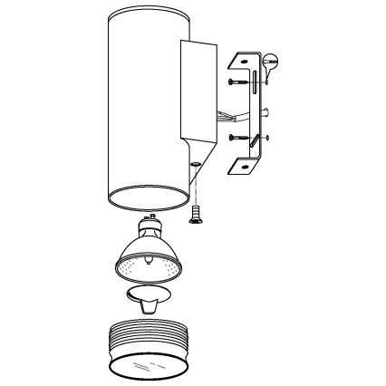 Eglo - LED Outdoor lighting 1xGU10/3W/230V IP44