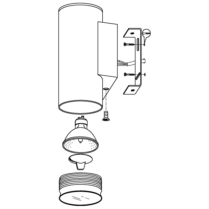 Eglo - LED Outdoor lighting 1xGU10/3W/230V IP44