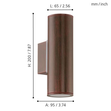 Eglo - LED outdoor lighting 2xGU10/3W/230V IP44
