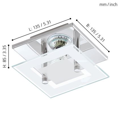Eglo - LED ceiling light 1xGU10-LED/3W/230V