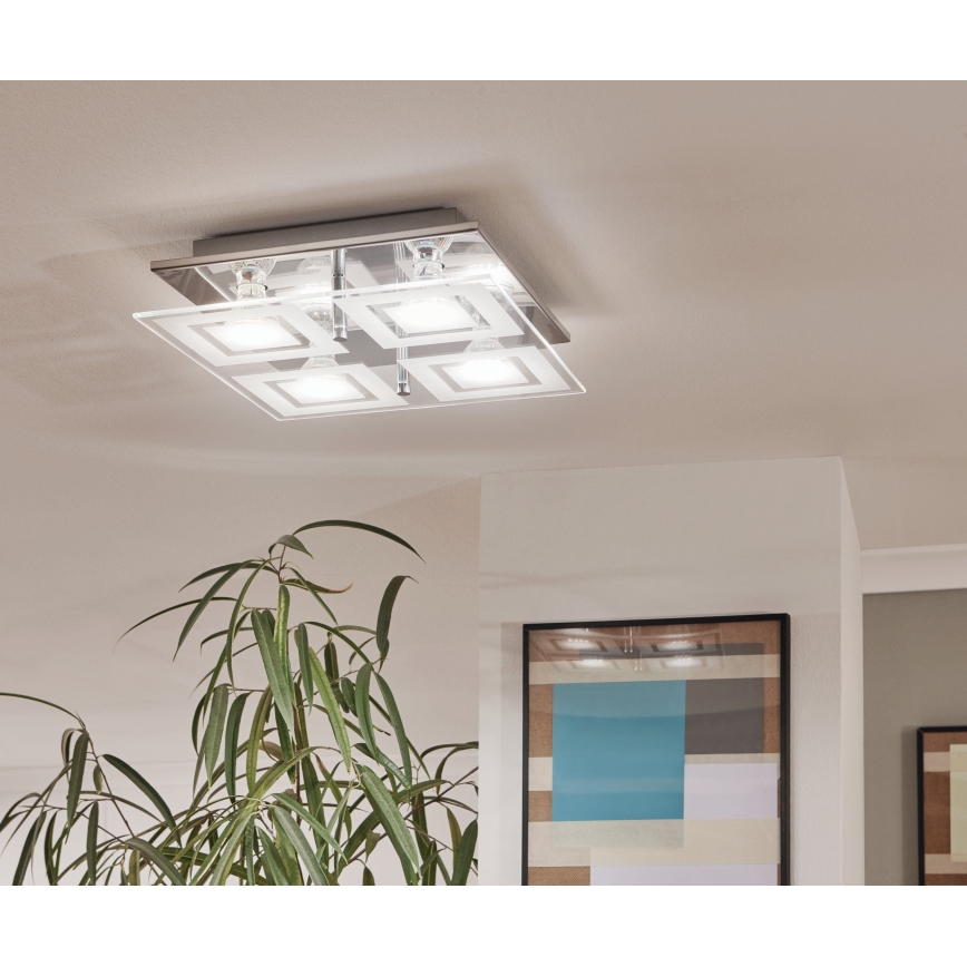Eglo - LED ceiling light 4xGU10-LED/3W/230V
