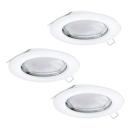 Eglo - SET 3x LED Recessed light PENETO 3xGU10-LED/3W/230V
