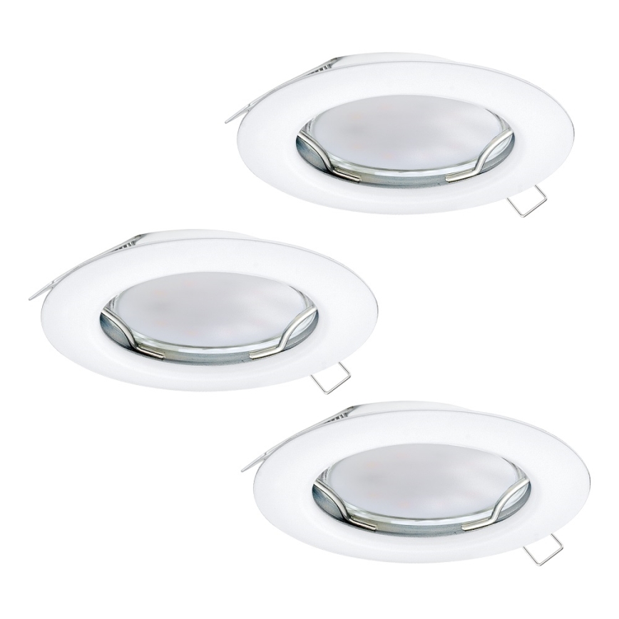 Eglo - SET 3x LED Recessed light PENETO 3xGU10-LED/3W/230V