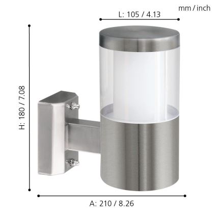 Eglo - LED outdoor lighting 1xLED/3,7W/230V IP44