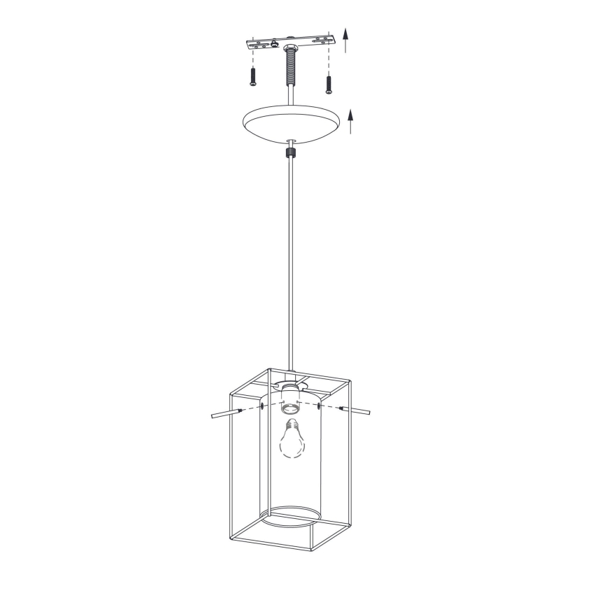 Eglo - Chandelier 1xE27/60W/230V