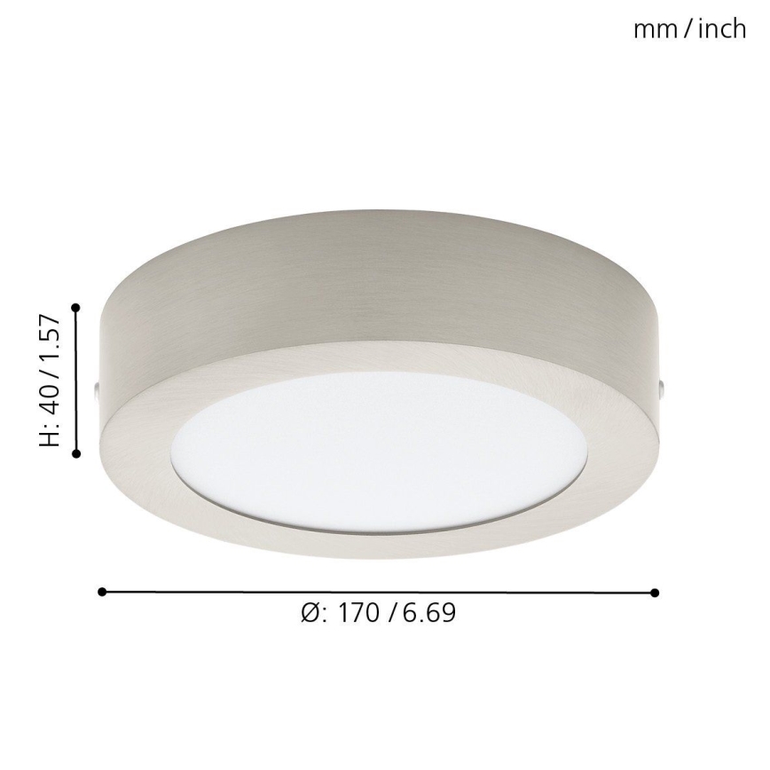 Eglo 94523 - LED ceiling light FUEVA 1 LED/10.9W/230V
