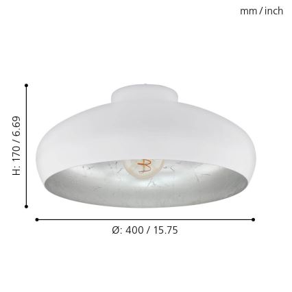 Eglo - Ceiling light 1xE27/60W/230V