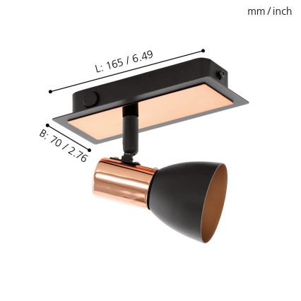 Eglo - LED spotlight 1xGU10/3.3W/230V