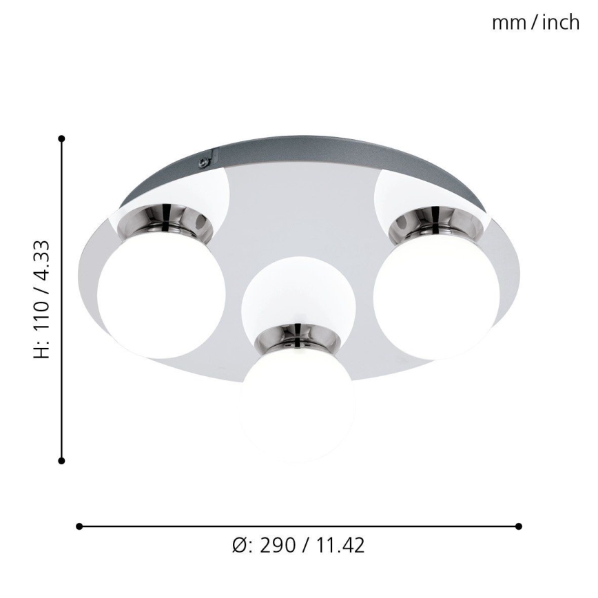 Eglo - LED bathroom light 3xLED/3,3W/230V IP44