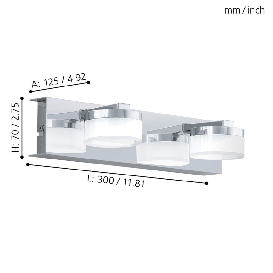 Eglo - LED bathroom wall light 2xLED/4.5W/230V IP44