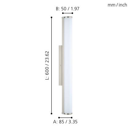 Eglo - LED bathroom light 1xLED/16W/230V IP44