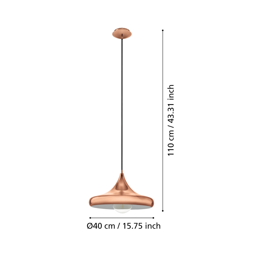 Eglo - Chandelier 1xE27/60W/230V