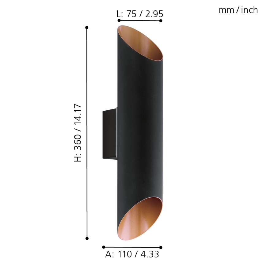 Eglo - LED outdoor light 2xLED/3,7W/230V IP44