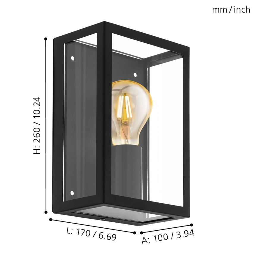 Eglo - Outdoor Light 1×E27/60W/230V IP44