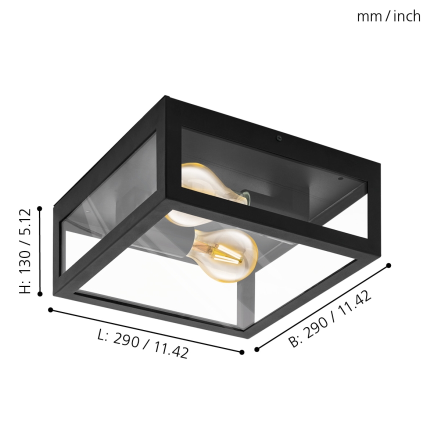 Eglo - Outdoor light 2x60W IP44
