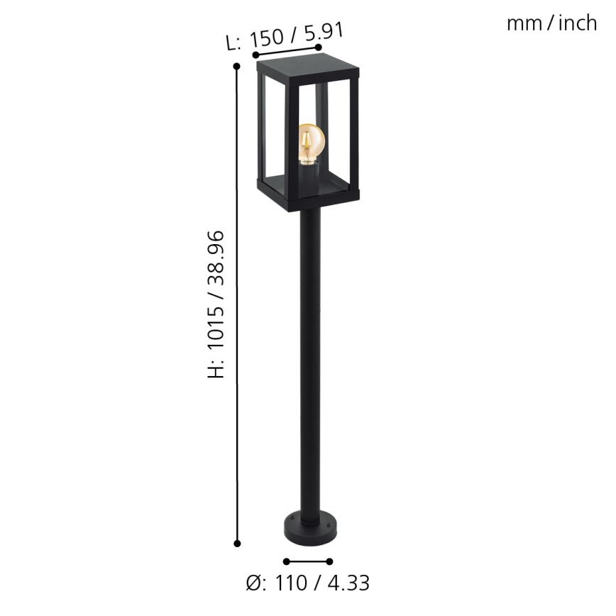 Eglo - Outdoor light 1xE27/60W/230V IP44