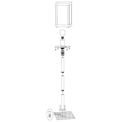 Eglo - Outdoor light 1xE27/60W/230V IP44