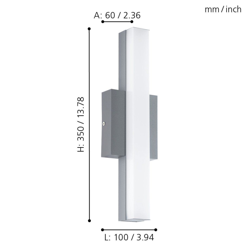 Eglo - LED outdoor light 1xLED/8W/230V IP44
