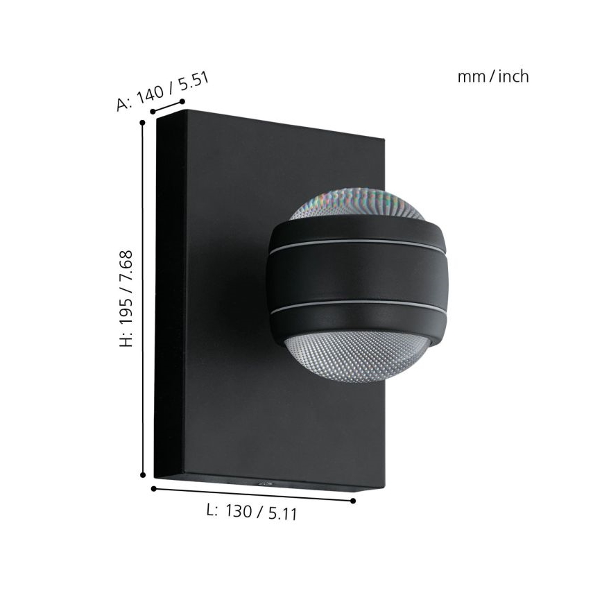 Eglo 94848 - LED Outdoor Light SESIMBA 2xLED/3,7W/230V IP44