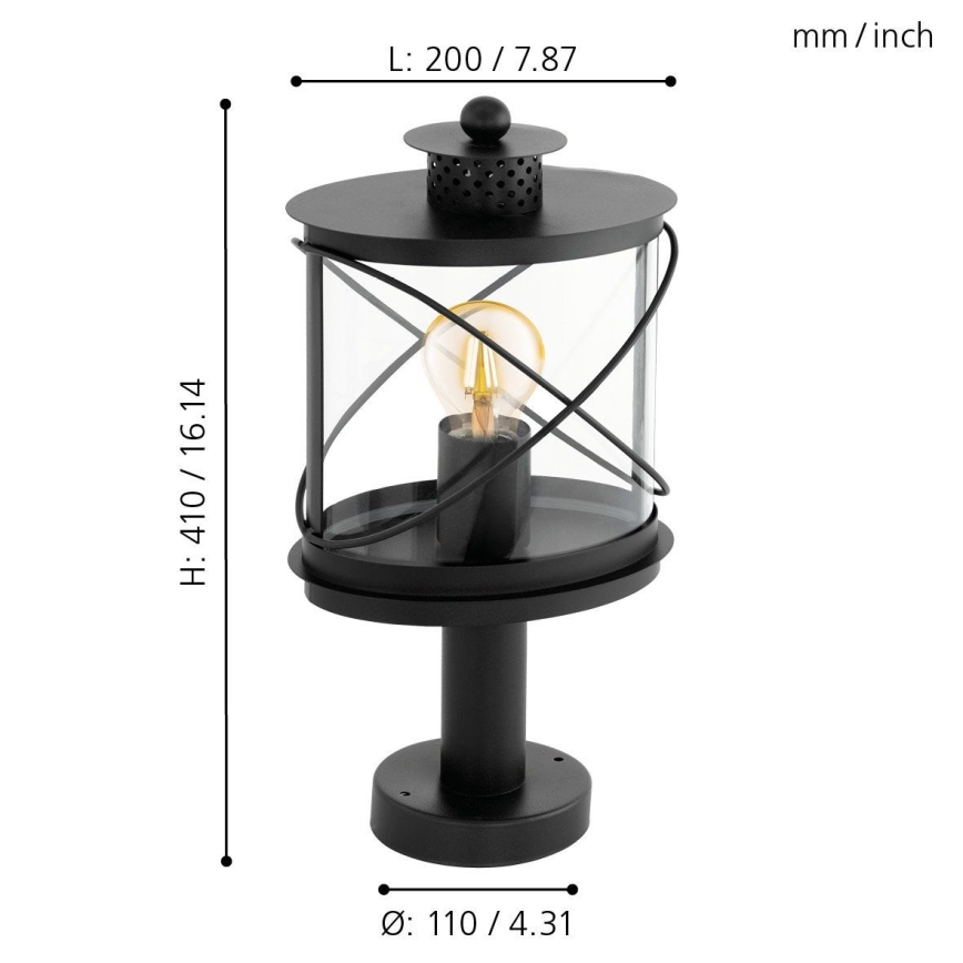 Eglo - Outdoor lamp 1xE27/60W/230V IP44